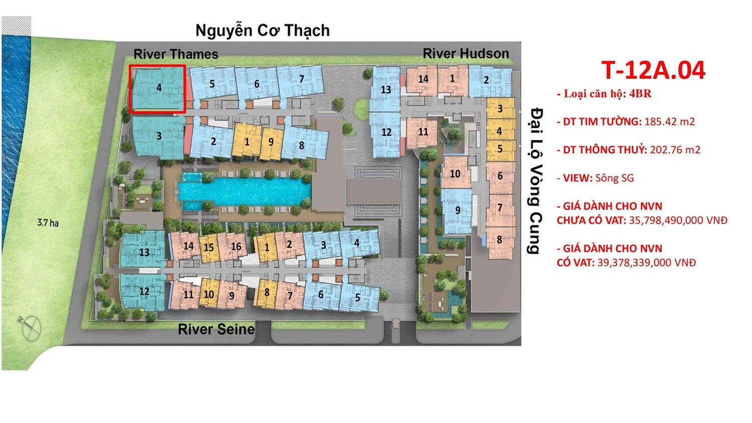 So sánh giá bán căn hộ The River Thủ Thiêm với các dự án khác