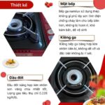 Bếp gas mini Namilux với hệ thống đánh lửa magneto siêu nhạy