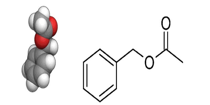 Công thức cấu tạo của Benzyl Axetat