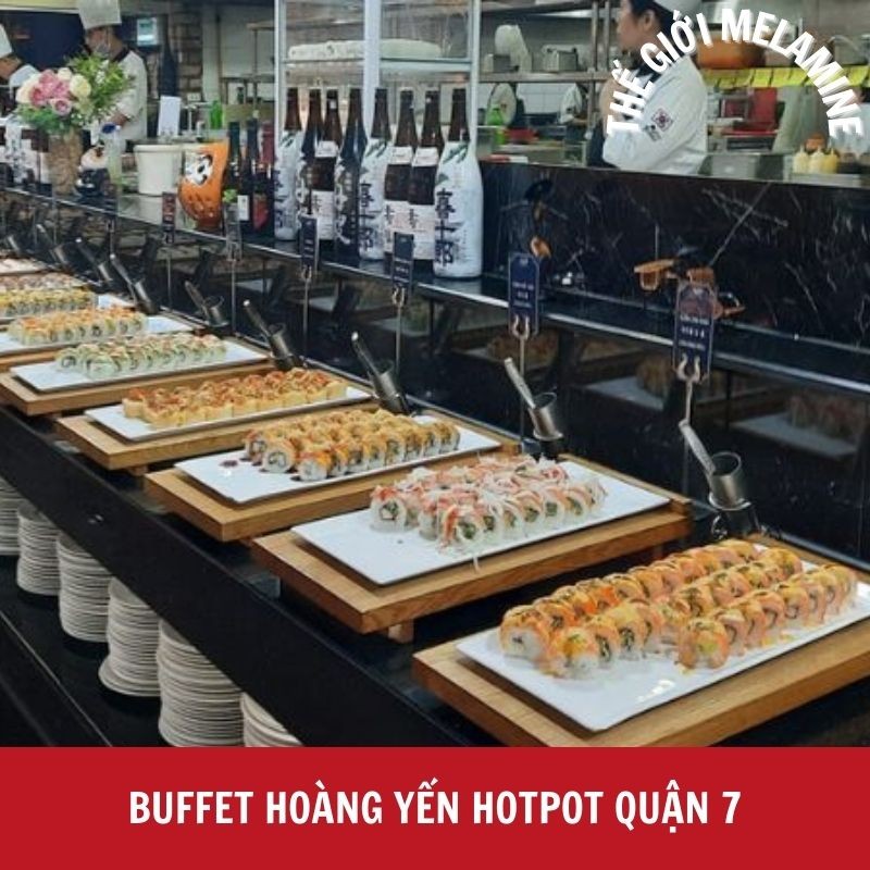 Buffet Hoàng Yến Hotpot quận 7 với các món hải sản tươi ngon và đa dạng
