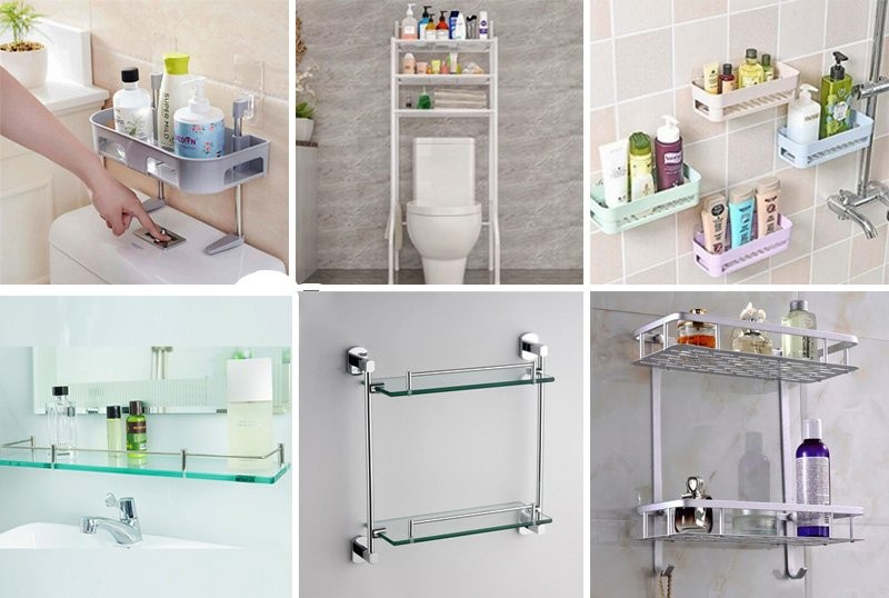 Các loại kệ trong nhà vệ sinh