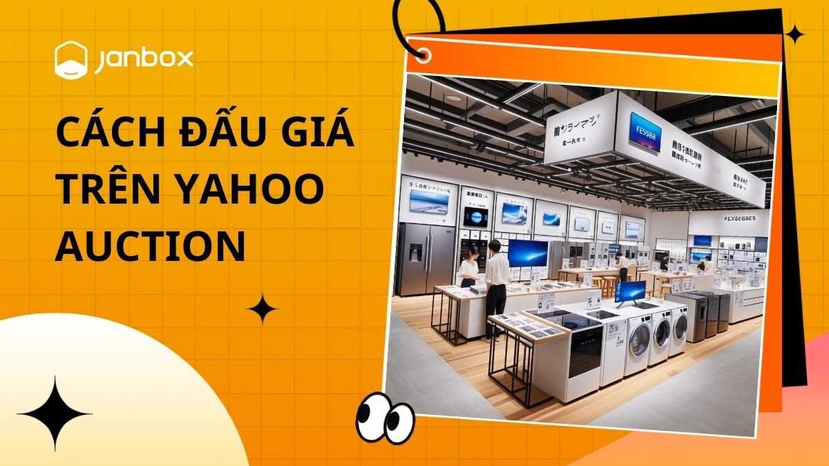 Ảnh chụp màn hình trang Yahoo! Auction Nhật Bản hiển thị các mục đấu giá xe tải khác nhau