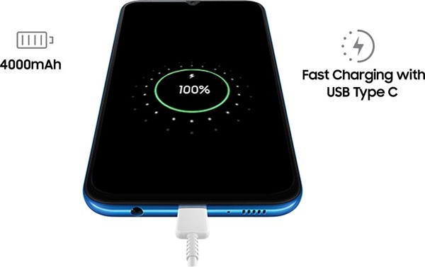 Samsung Galaxy A50 Trang Bị Dung Lượng Pin 4000 mAh