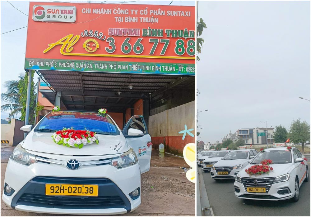 Sun Taxi - Một trong những hãng taxi giá rẻ tại Bình Thuận