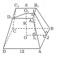 Hình ảnh minh họa công thức tính diện tích toàn phần hình thang cụt