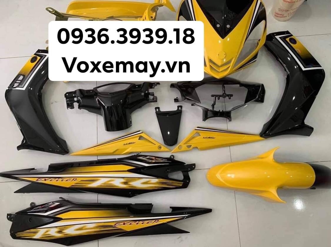 Dàn áo Exciter 2010 màu vàng đen tem RC