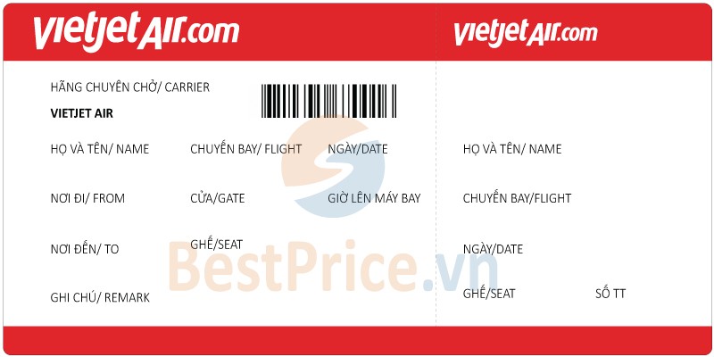 Giá vé máy bay Vietjet Air