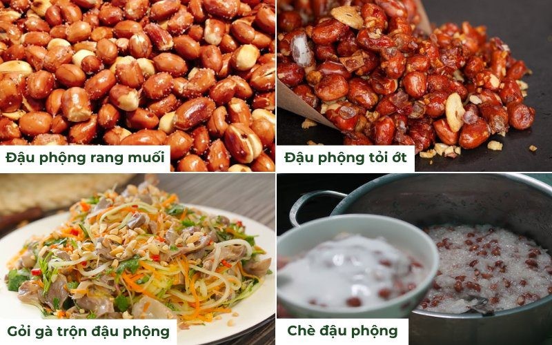 Một số món ăn ngon từ lạc