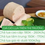 Giá các loại giò lụa trên thị trường hiện nay