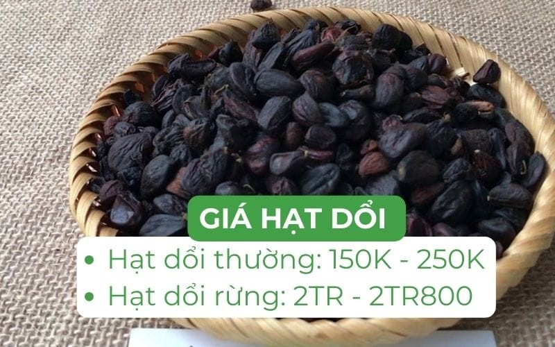 Yếu tố ảnh hưởng giá hạt dổi