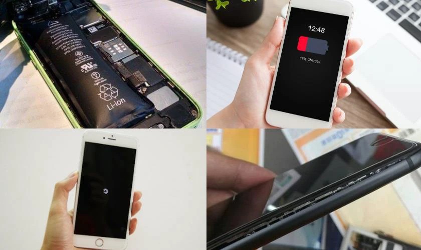 Dấu hiệu pin iPhone 8 Plus bị phồng