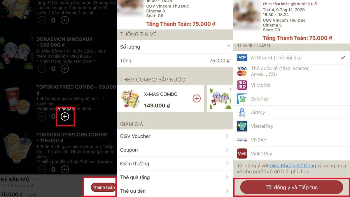 Đặt vé CGV Cinemas