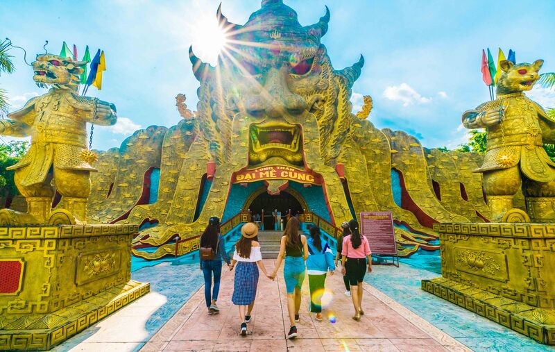 Khu vui chơi cảm giác mạnh tại Đại Nam với nhiều trò chơi thử thách