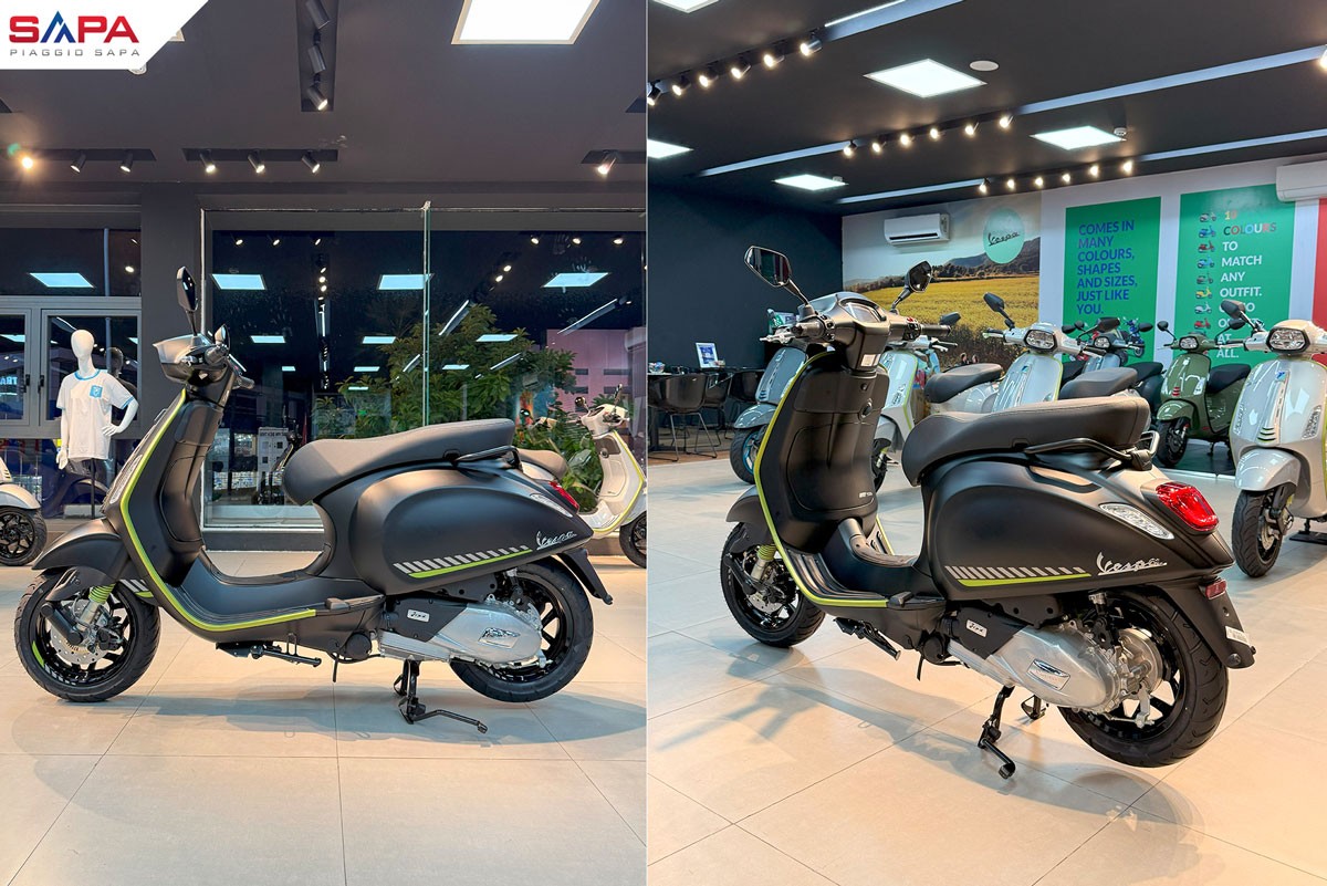 Giá Vespa Sprint Tech 125 Black 2025