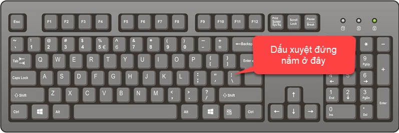 Gõ dấu gạch đứng trên Windows