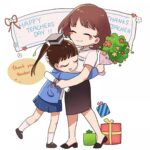 Hình ảnh cô giáo và học sinh trong một buổi học