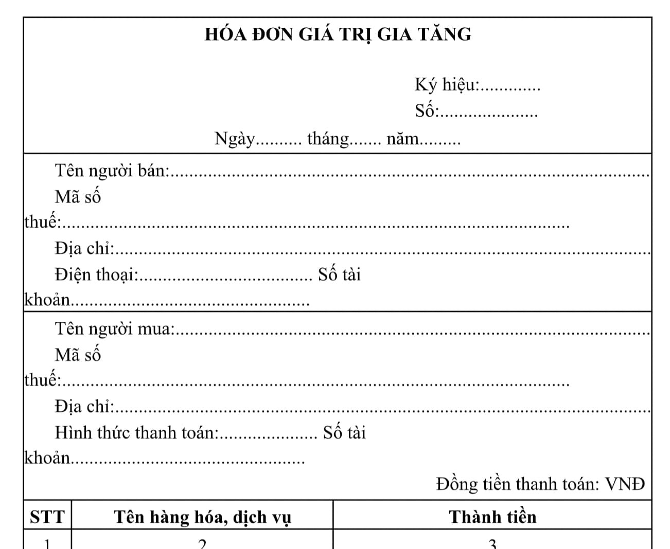 hình ảnh mẫu hóa đơn GTGT điện tử