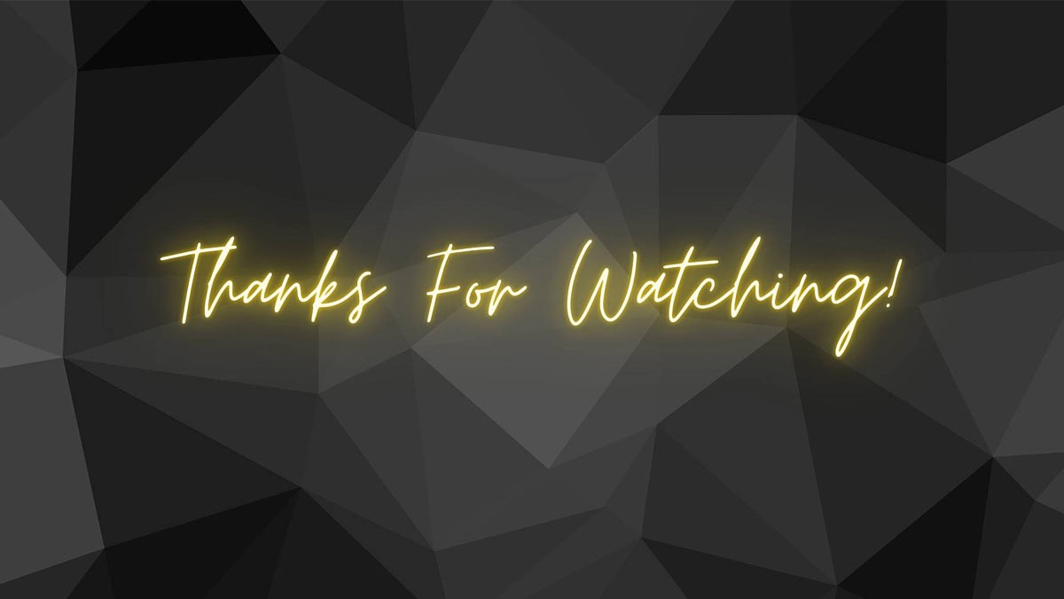 Hình nền slide thank you for watching vui nhộn, thân thiện