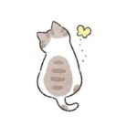 Hình vẽ mèo cute phô mai que