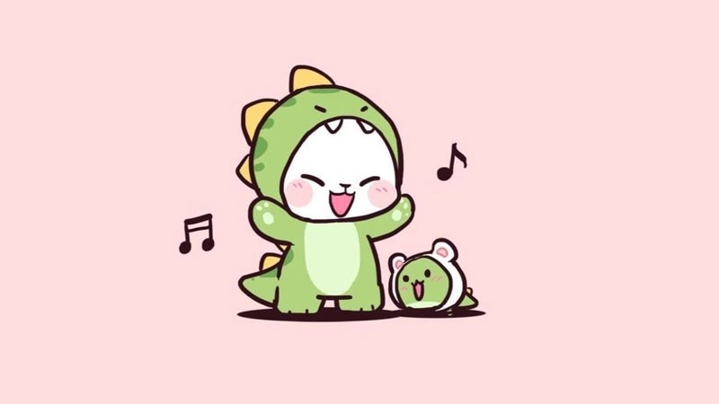 Hình vẽ rừng cây cute phô mai que