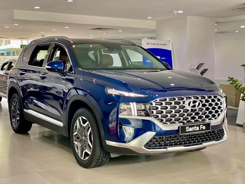 Hyundai Santafe Màu Xanh Đại Dương với vẻ đẹp tinh tế và thời thượng