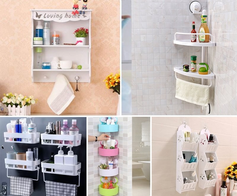 Giá để đồ nhà tắm bằng nhựa