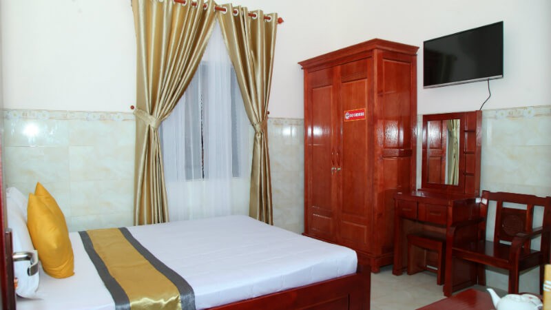 Phòng ngủ tại Khách sạn Khương Tho Côn Đảo
