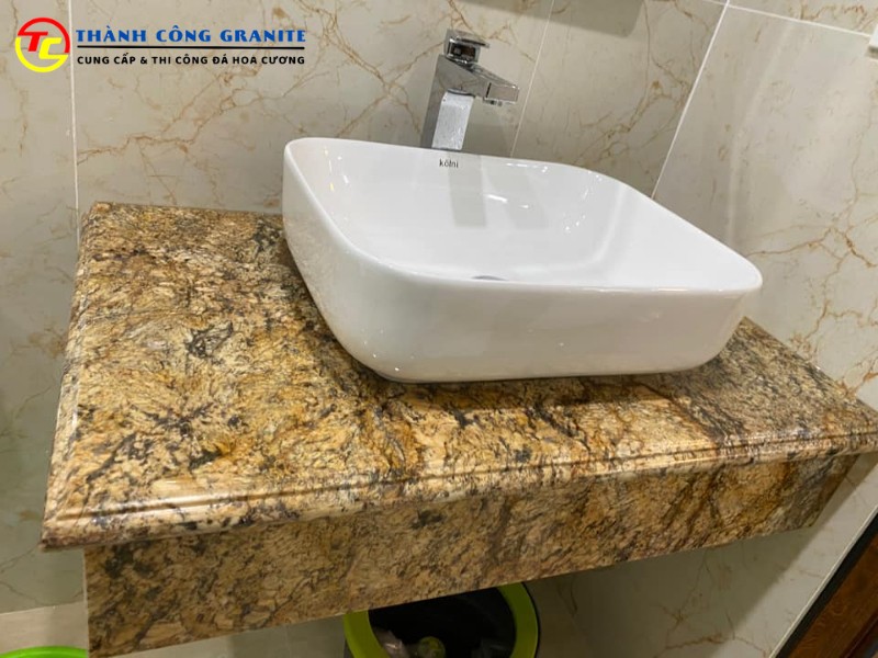 Mẫu đá granite làm lavabo