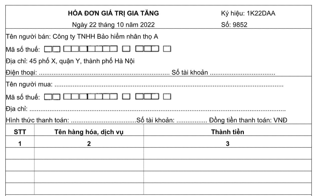 hình ảnh mẫu tham khảo hóa đơn GTGT điện tử số 3