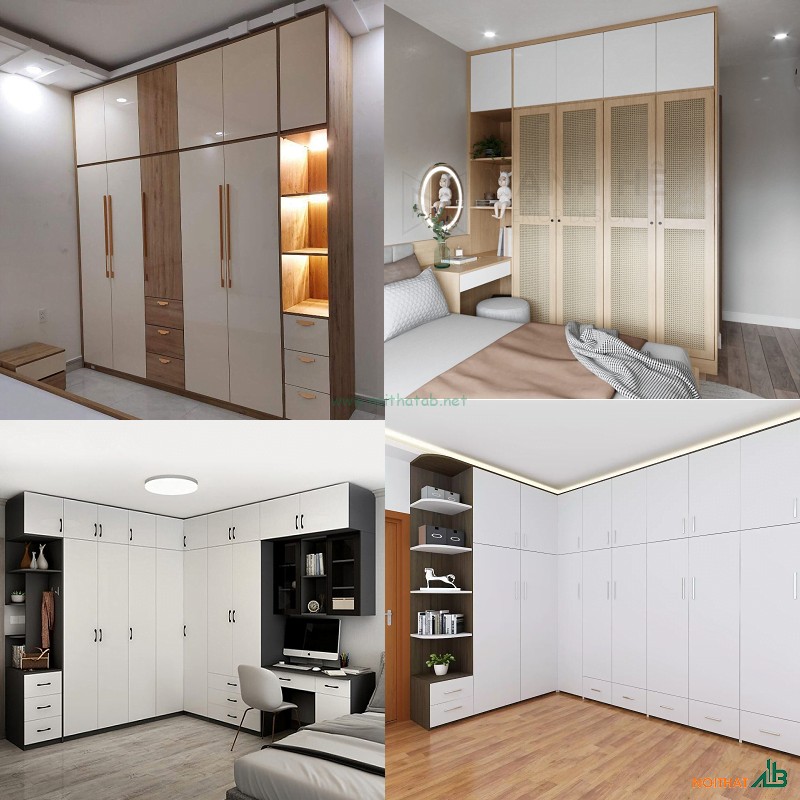 Tủ quần áo kịch trần tăng không gian lưu trữ