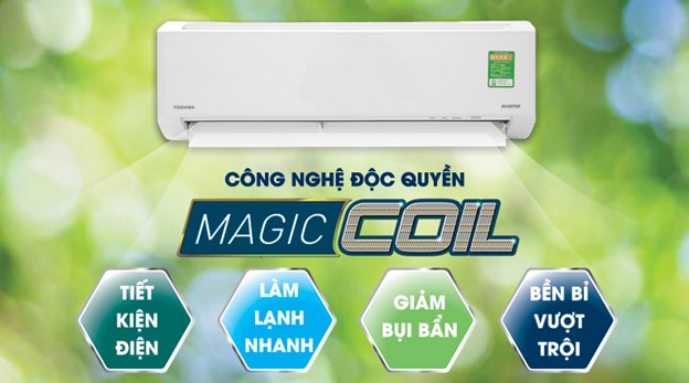 Máy lạnh Toshiba Inverter 1HP RAS-H10S3KCVG-V với công nghệ Magic Coil và khả năng tiết kiệm điện
