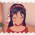Nhân vật Mita trong game Miside với biểu cảm đáng yêu