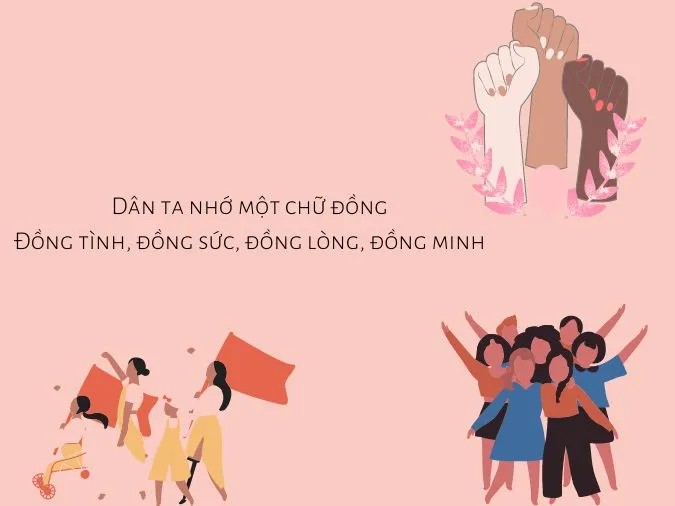 Hình ảnh minh họa tinh thần đoàn kết trong lịch sử và cuộc sống hiện đại