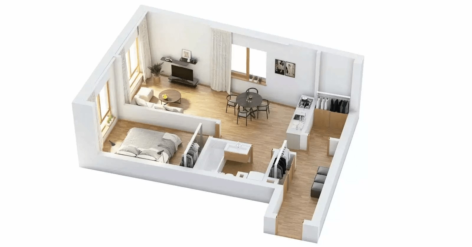 Bản vẽ nhà cấp 4 3D