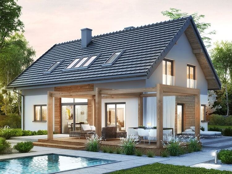 Mẫu nhà cấp 4 biệt thự lộng lẫy với giá 300 triệu
