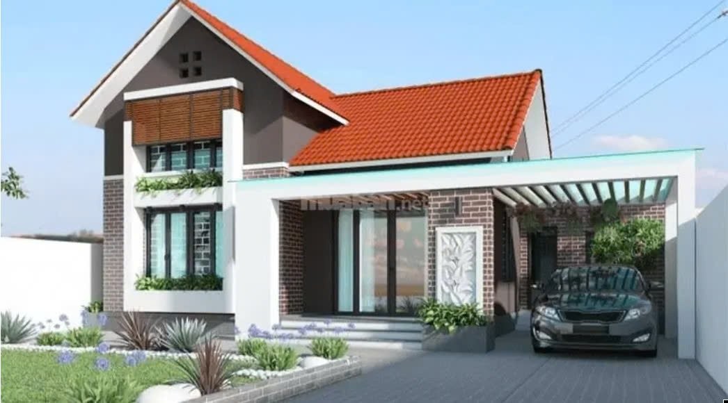 Mẫu nhà cấp 4 có gara
