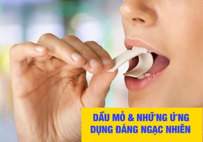 Ứng dụng dầu mỏ trong sản xuất kẹo cao su