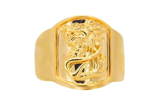 Nhẫn vàng 18k thiết kế hình rồng, hổ, đại bàng