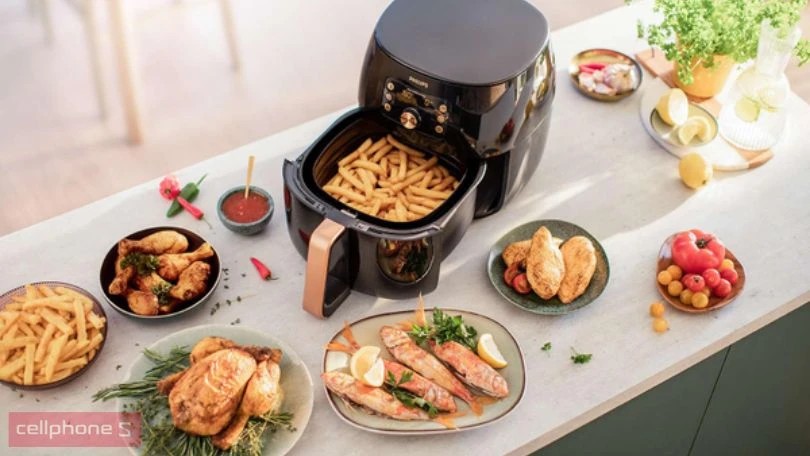Nồi chiên không dầu có khả năng làm đa dạng món ăn