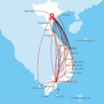 Mạng đường bay nội địa Việt Nam, giúp hành khách dễ dàng lên kế hoạch cho chuyến đi với nhiều lựa chọn điểm đến.