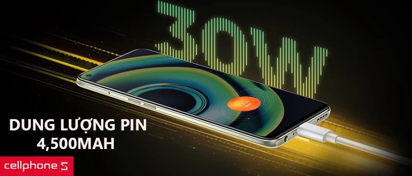 Realme Q3 Pro Pin 4500mAh Sạc Nhanh 30W