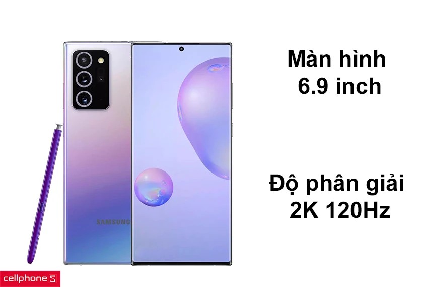 Màn hình Dynamic AMOLED 2X của Note 20 Ultra 5G