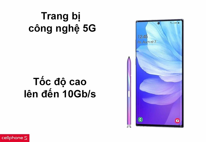Kết nối 5G trên Samsung Note 20 Ultra 5G
