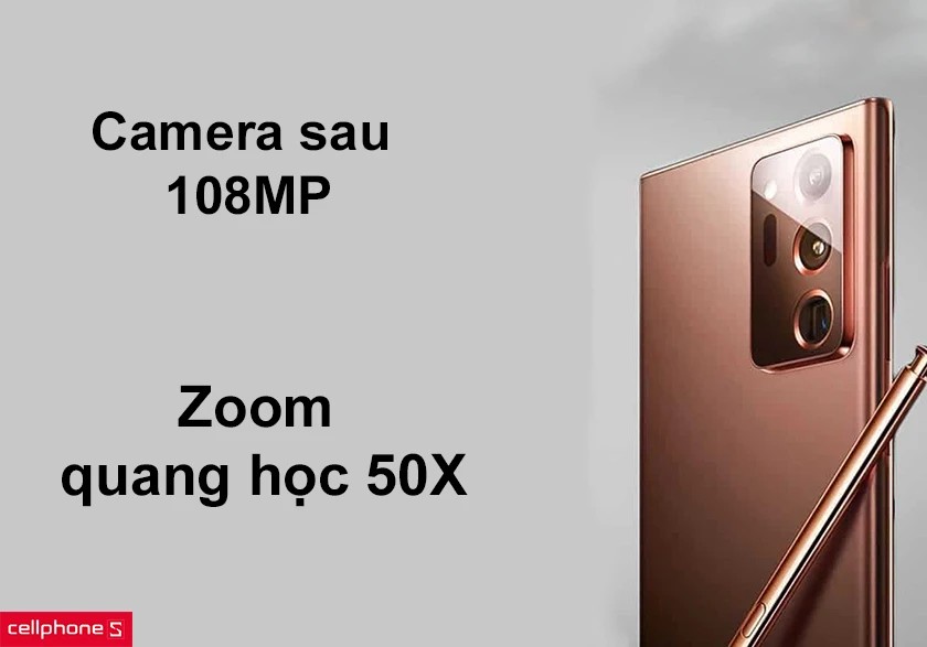 Hệ thống camera sau của Samsung Note 20 Ultra 5G