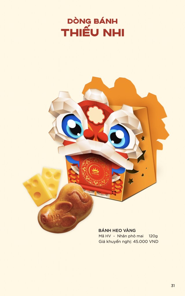 Ảnh bánh trung thu hình heo vàng ngộ nghĩnh dành cho thiếu nhi