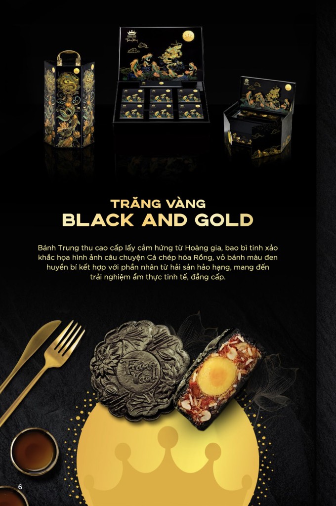 Trăng Vàng Black & Gold Kim Cương