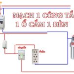 Sơ đồ mạch điện 1 công tắc 1 ổ cắm 1 cầu chì đơn giản