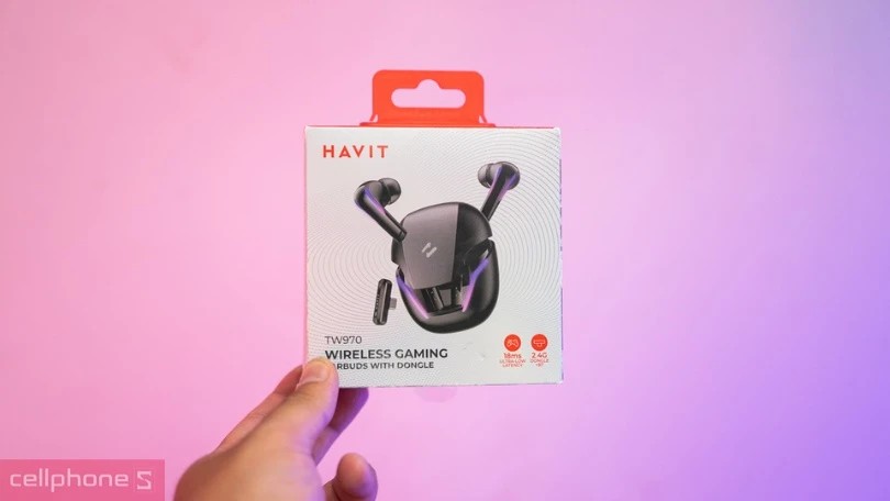 Tai nghe gaming không dây bluetooth màu đen với thiết kế over-ear, đệm tai êm ái và logo nổi bật