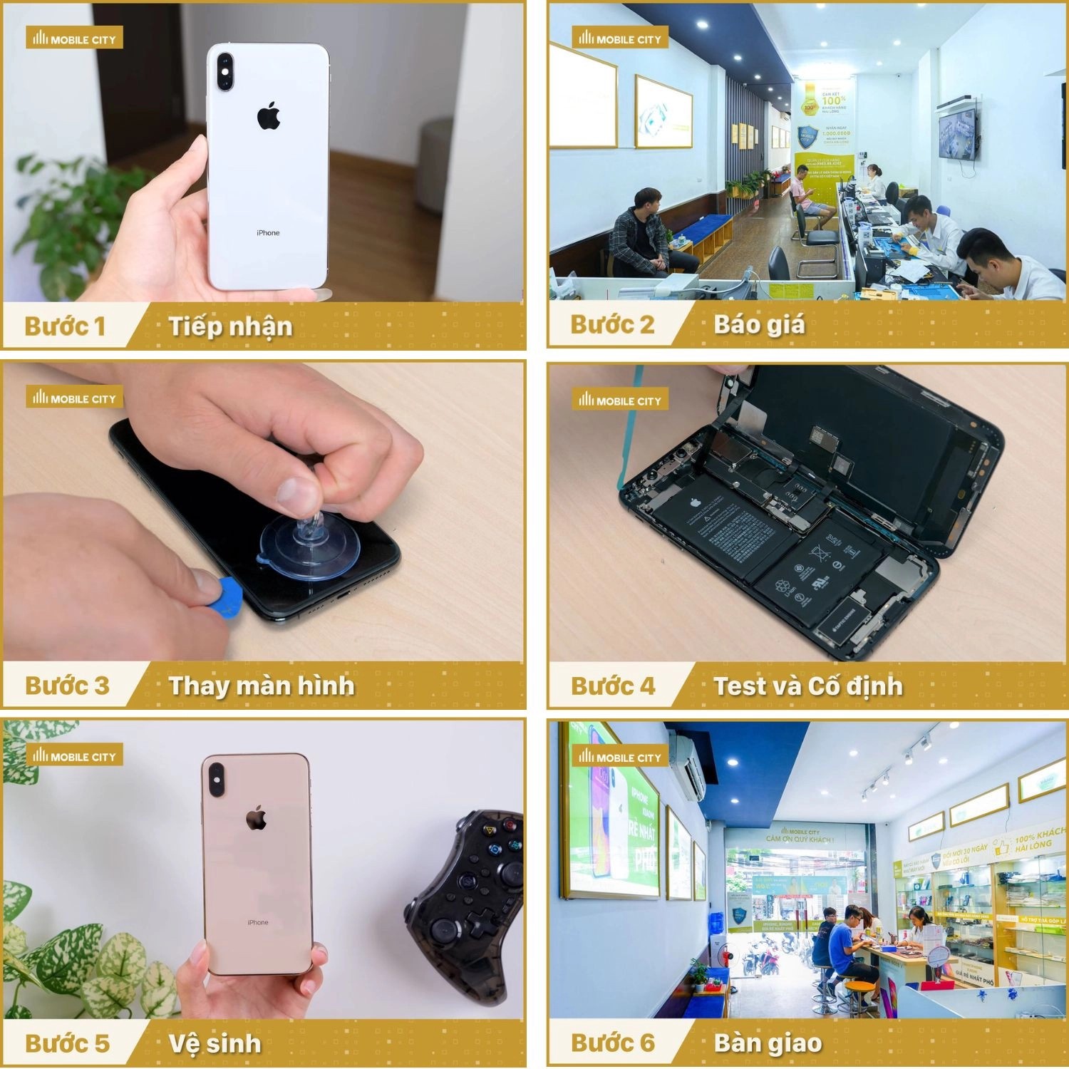 Thay mÃ n hÃ¬nh iPhone XS Max táº¡i MobileCity Care