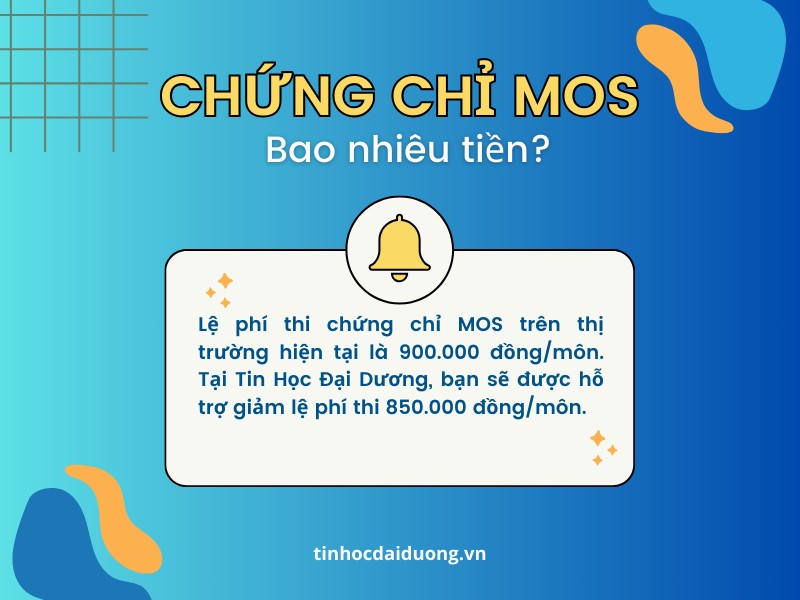 Bảng So Sánh Lệ Phí Thi MOS Tại Các Trung Tâm